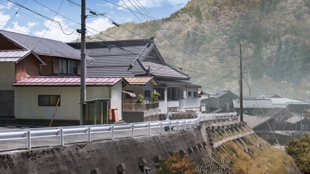North Side of Tōge no Yu Hot Spring